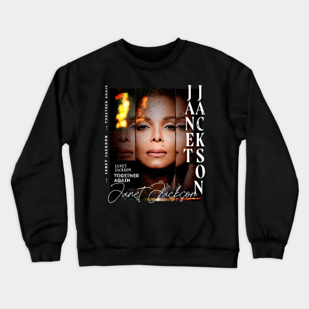 Janet Jackson Together Again Tour 2023 fans Crewneck Sweatshirt by Pigmentdesign